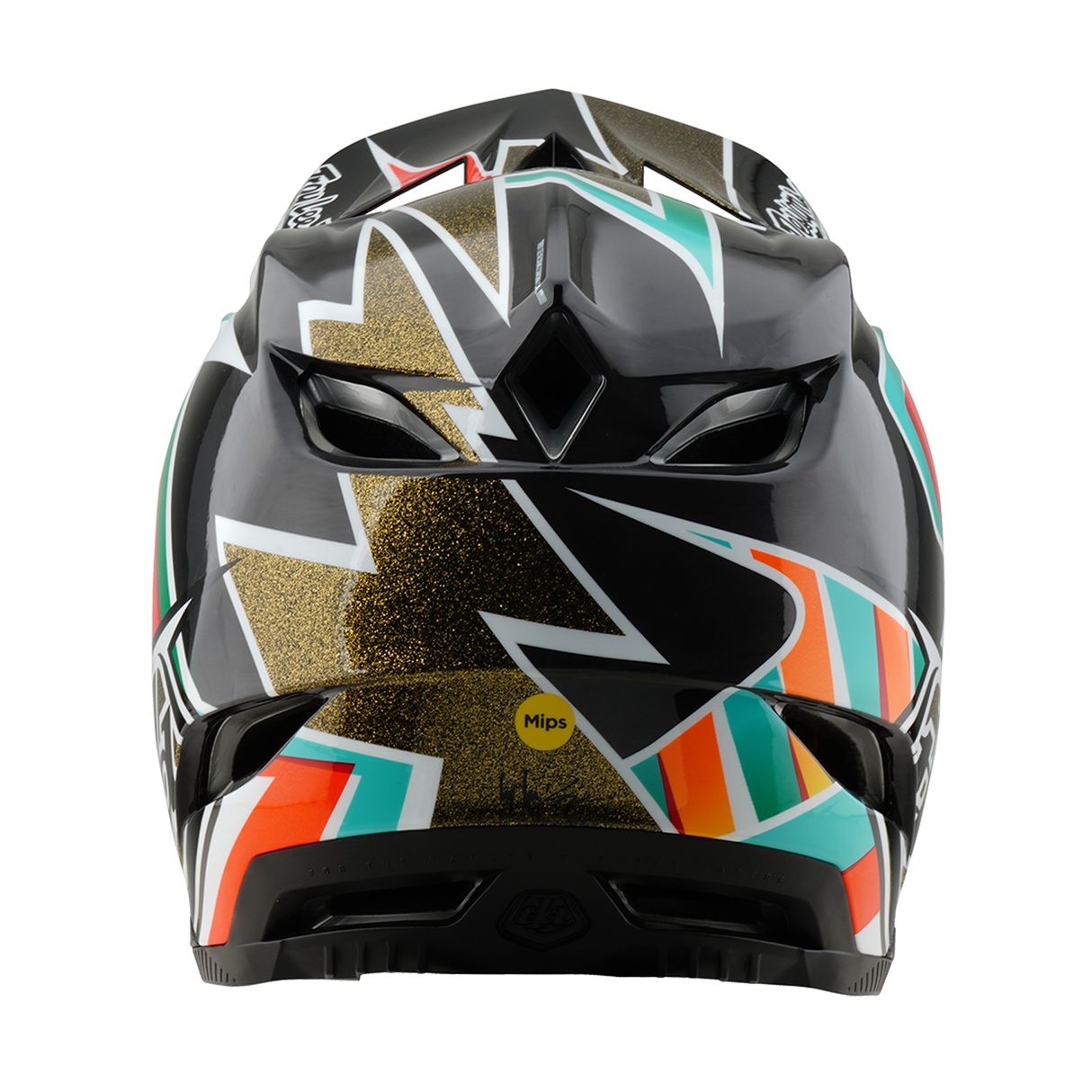 Cadres de casque Troy Lee Designs D4 Carbon noir et or