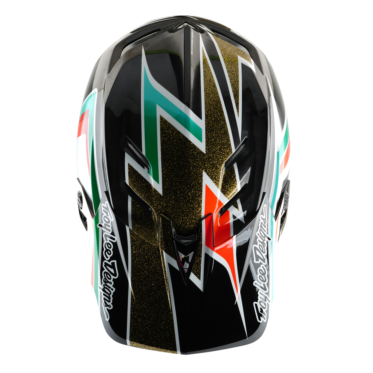 Cadres de casque Troy Lee Designs D4 Carbon noir et or