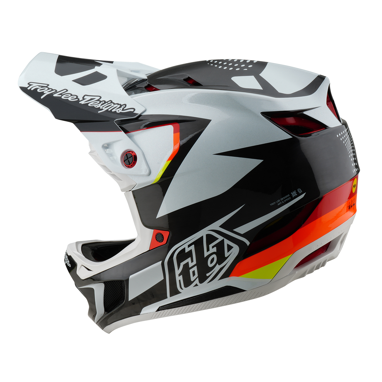 Troy Lee Designs D4 Carbon Helm Optic Black