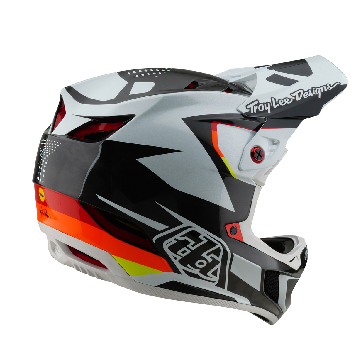 Troy Lee Designs D4 Carbon Helm Optic Black