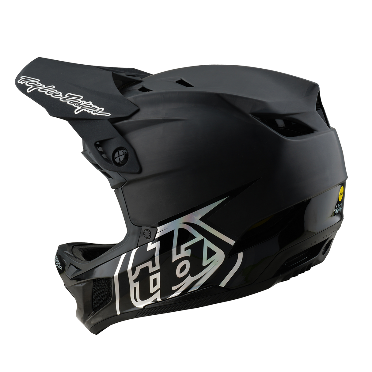 Troy Lee Designs D4 Carbon Helmet Stealth Black 2025