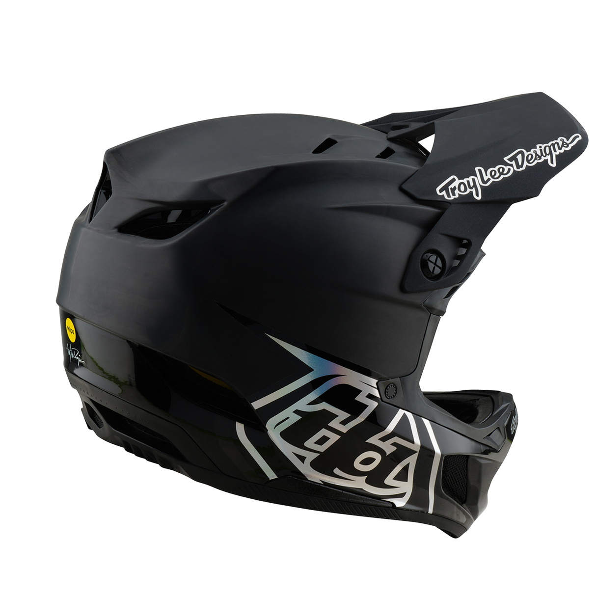 Troy Lee Designs D4 Carbon Helmet Stealth Black 2025