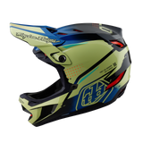 Casque composite Troy Lee Designs D4 Drip Glo Jaune