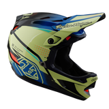 Casque composite Troy Lee Designs D4 Drip Glo Jaune