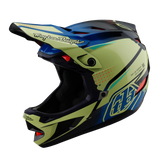 Casque composite Troy Lee Designs D4 Drip Glo Jaune