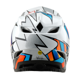 Troy Lee Designs D4 Composite Helmrahmen Weiß und Silber