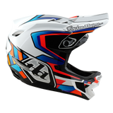Troy Lee Designs D4 Composite Helmrahmen Weiß und Silber