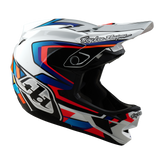 Troy Lee Designs D4 Composite Helmrahmen Weiß und Silber