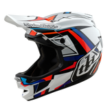 Troy Lee Designs D4 Composite Helmrahmen Weiß und Silber