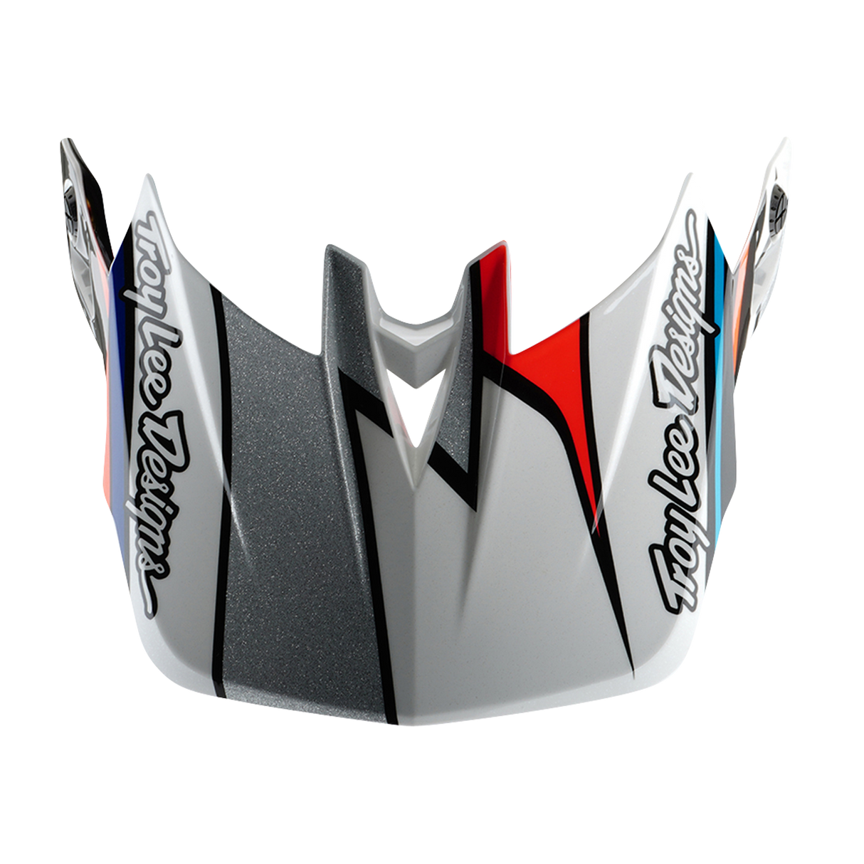 Troy Lee Designs D4 Composite Helmrahmen Weiß und Silber
