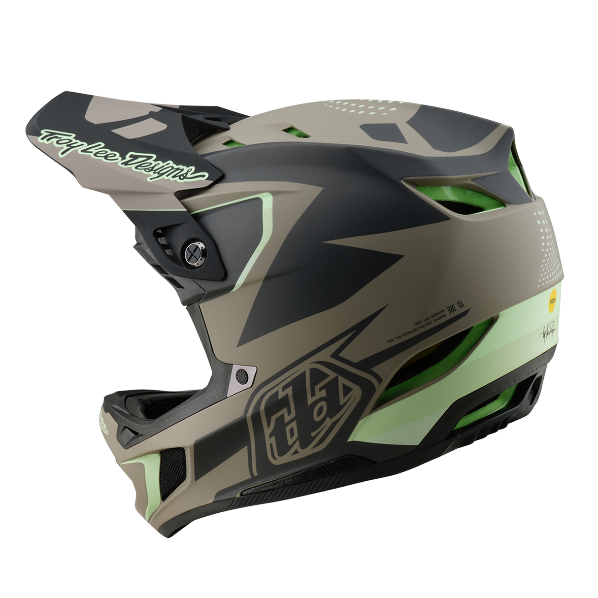 Troy Lee Designs D4 Composite Helm Optic Timber