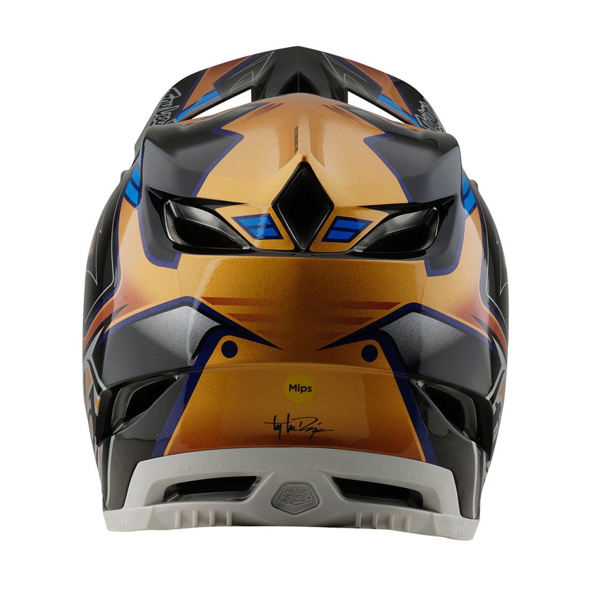 Casque composite Troy Lee Designs D4 Royalty noir et or
