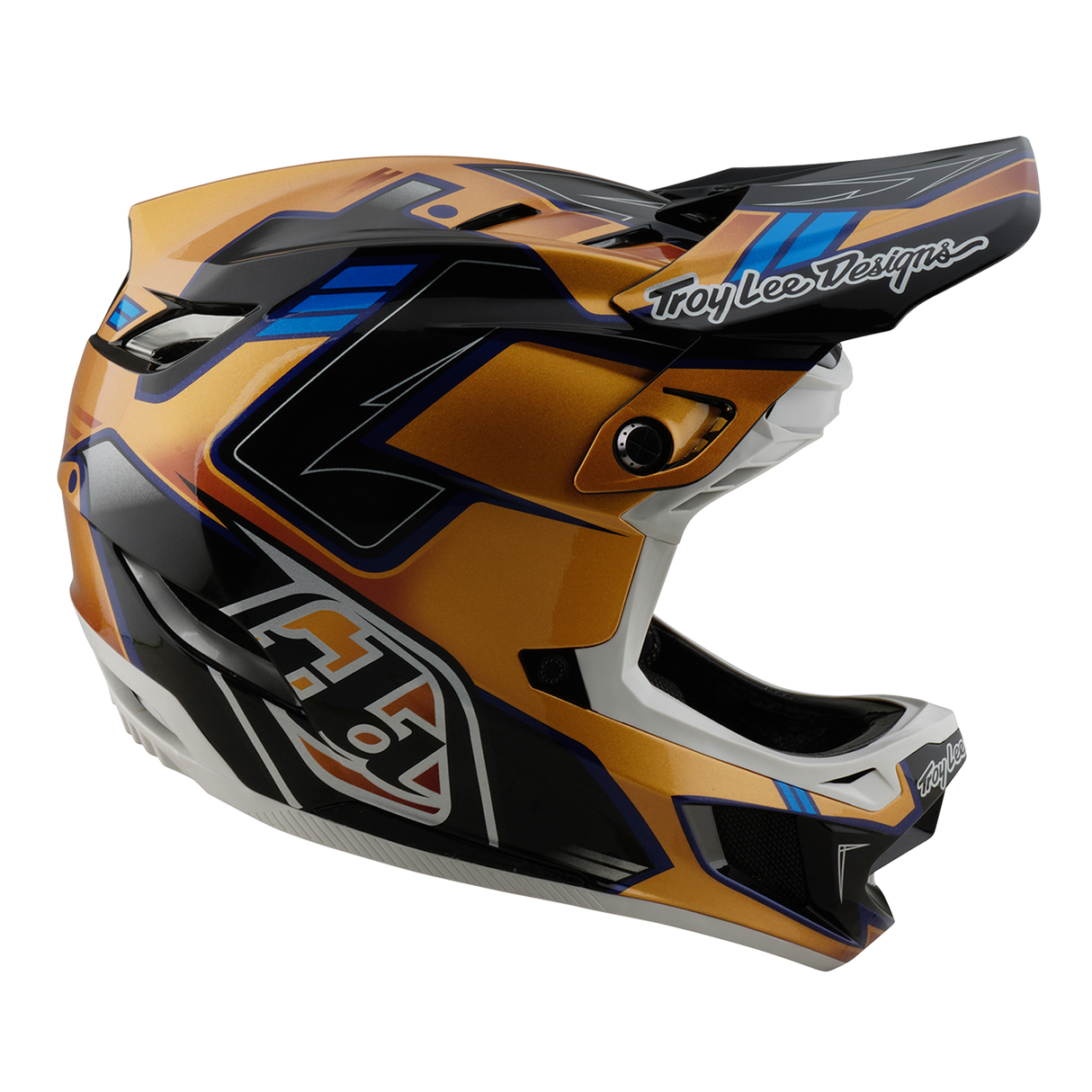 Casque composite Troy Lee Designs D4 Royalty noir et or