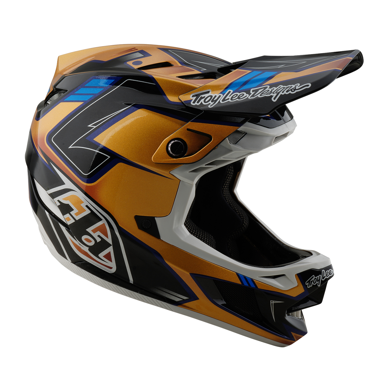 Casque composite Troy Lee Designs D4 Royalty noir et or