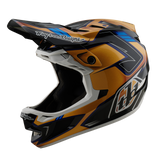 Casque composite Troy Lee Designs D4 Royalty noir et or