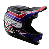 Troy Lee Designs D4 Polyacrylite Helmet Linear Black And Purple