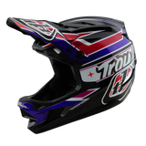 Troy Lee Designs D4 Polyacrylite Helmet Linear Black And Purple