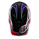 Troy Lee Designs D4 Polyacrylite Helmet Linear Black And Purple