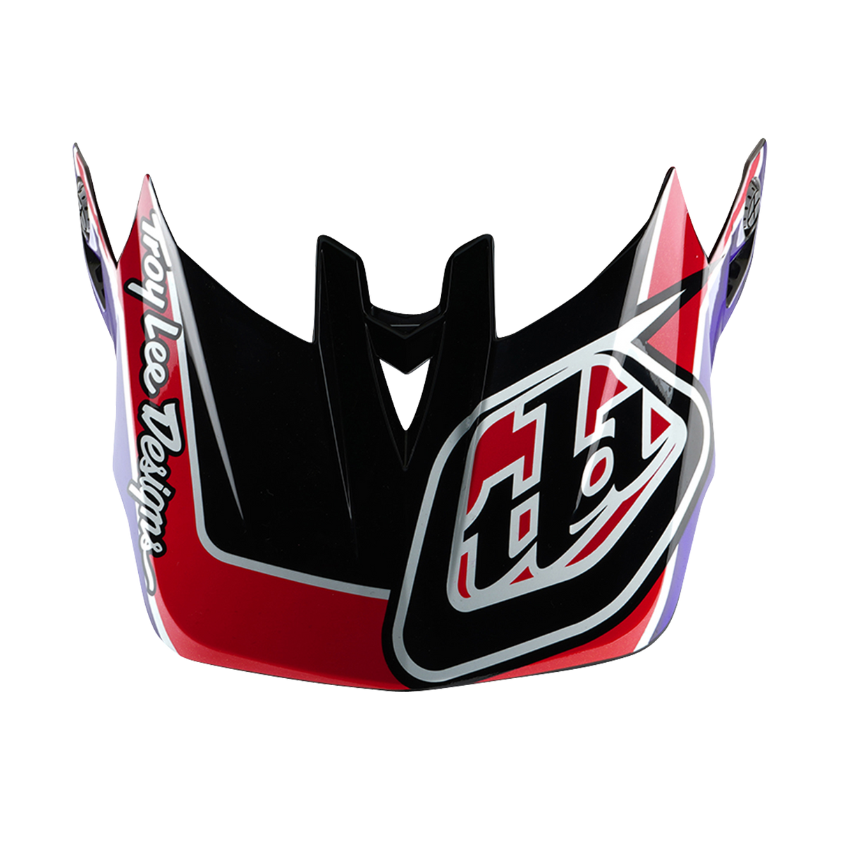 Troy Lee Designs D4 Polyacrylite Helmet Linear Black And Purple