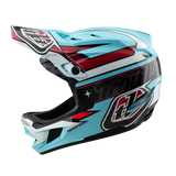 Troy Lee Designs D4 Polyacrylite Helmet Linear Blue