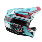 Troy Lee Designs D4 Polyacrylite Helmet Linear Blue