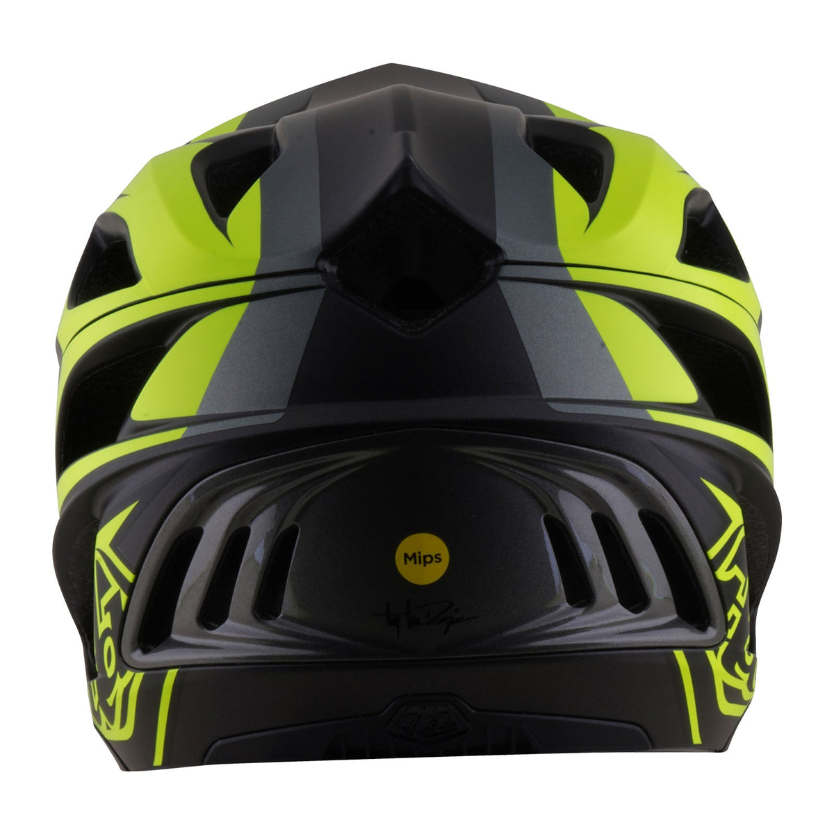 Troy Lee Designs Stage 2 Helmet Charcoal / Flo Yellow
