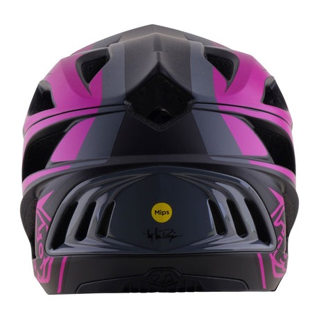 Troy Lee Designs Stage 2 Helm Dunkelgrau / Neon-Fuchsia