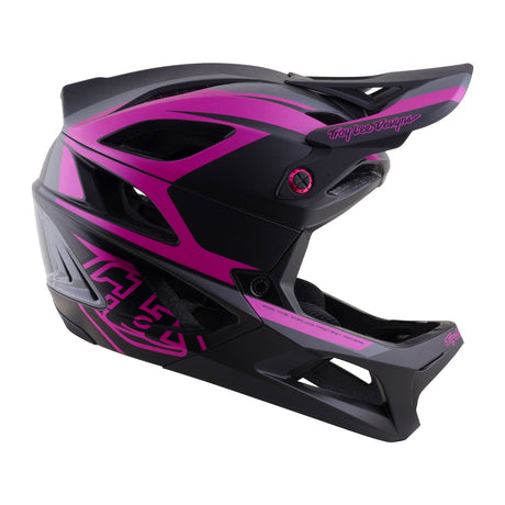 Troy Lee Designs Stage 2 Helm Dunkelgrau / Neon-Fuchsia