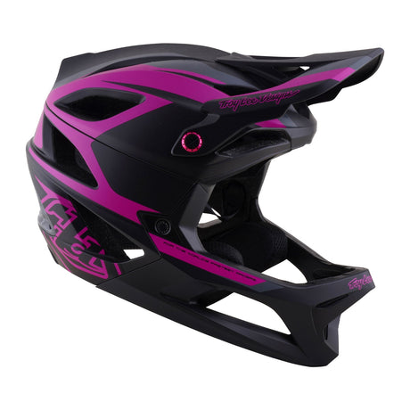 Troy Lee Designs Stage 2 Helm Dunkelgrau / Neon-Fuchsia