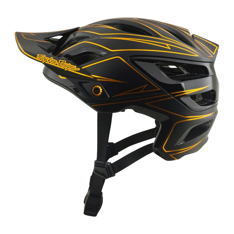 Troy Lee Designs A3 MIPS Helmet  Pinstripe Black