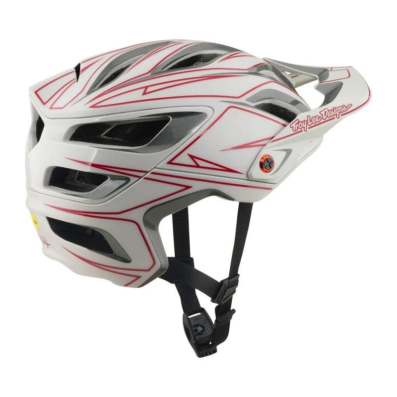 Casque Troy Lee Designs A3 MIPS à rayures gris mat