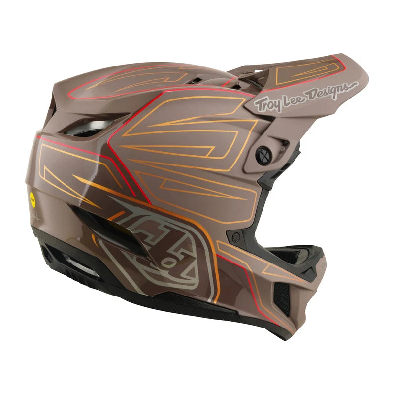 Casco de poliacrilato Troy Lee Designs D4 Shadow Pro Timber