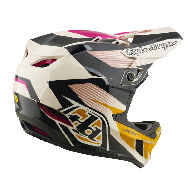 Casco Troy Lee Designs D4 Poliacrilato Shadow - Negro