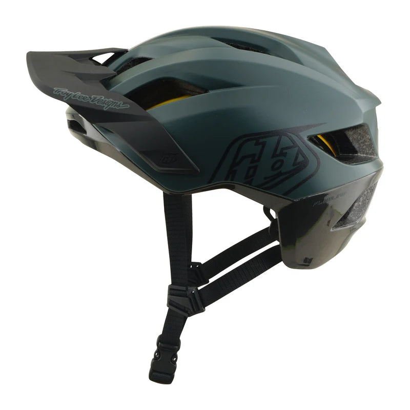 Troy Lee Designs Flowline-helm Point donker bosgroen en antraciet