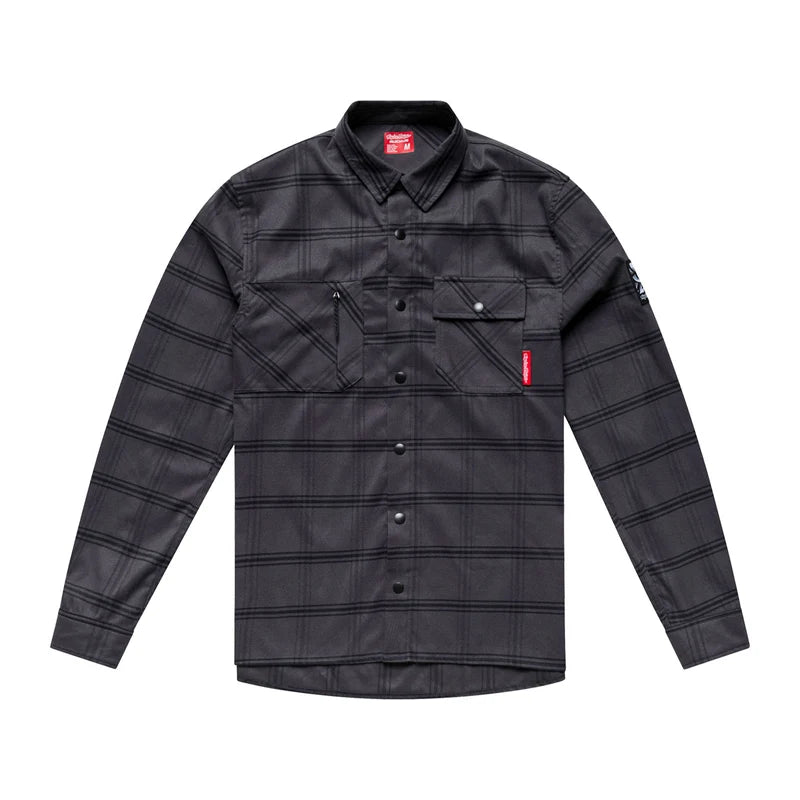Troy Lee Designs Ruckus Ride Flannel  Yd Plaid Coal