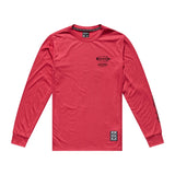 Troy Lee Designs Skyline Ride T-shirt met lange mouwen, Feathered, Ember Red