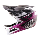 Casco Troy Lee Designs Stage 2 blanco Amper / fucsia