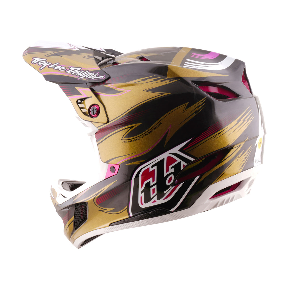 Casco de carbono Troy Lee Designs D4 Cyclops Gold Edición limitada