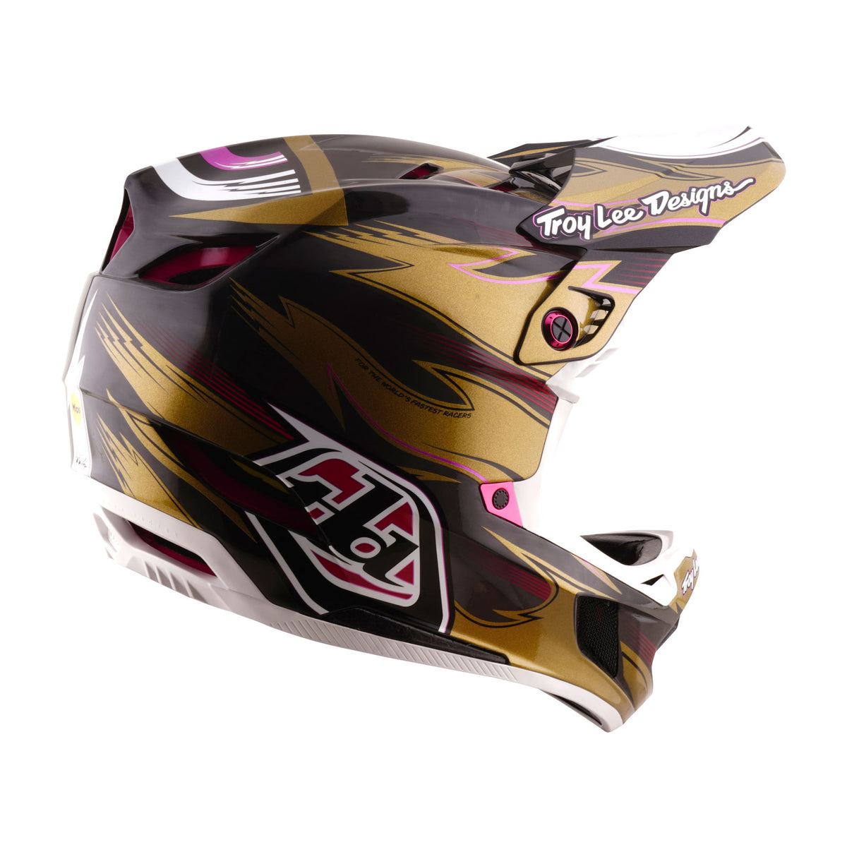 Casco de carbono Troy Lee Designs D4 Cyclops Gold Edición limitada
