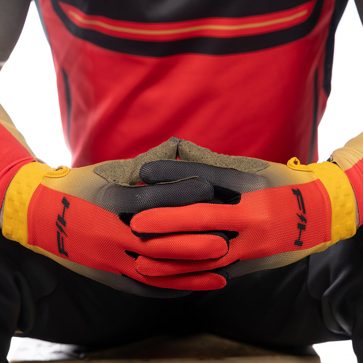 Fasthouse Vapor React Glove - Racing Red/Black