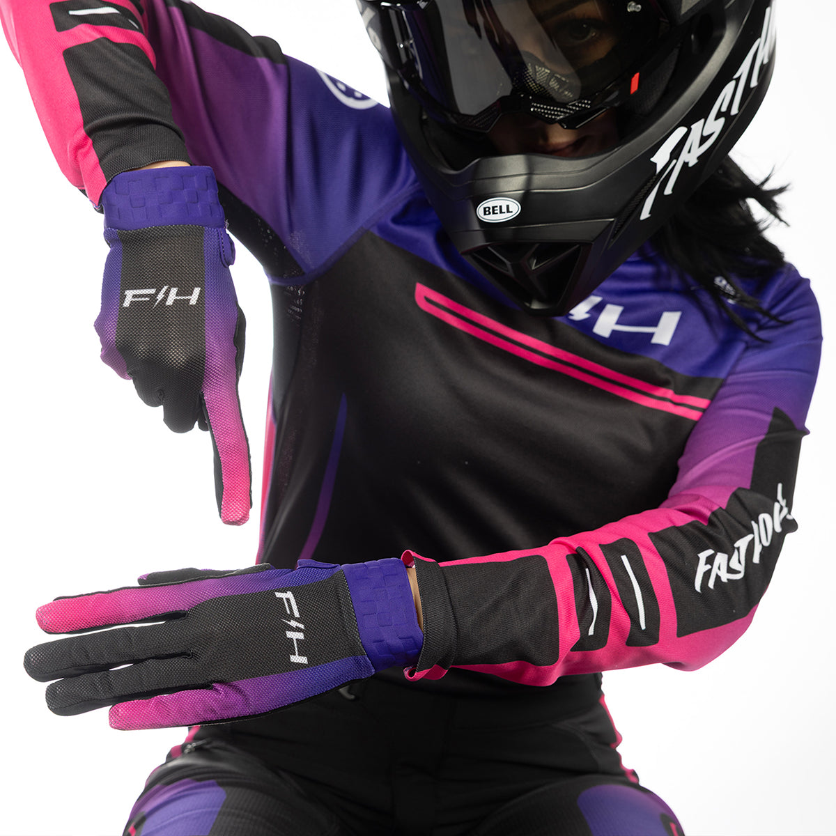 Guanto Fasthouse Vapor React - Fucsia Elettrico/Viola FH