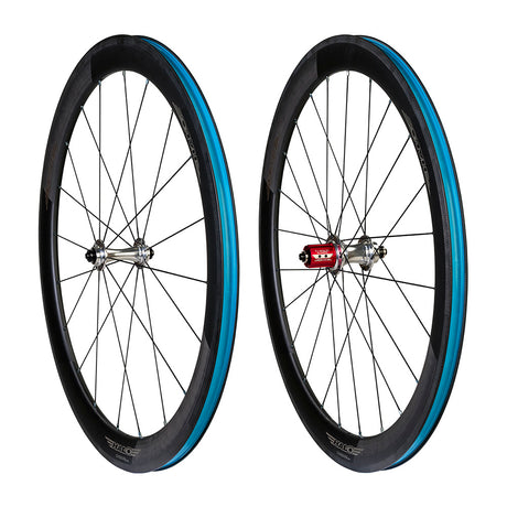 Halo Carbaura RC50 RS2 Supadrive-Laufradsatz - Silberne Naben