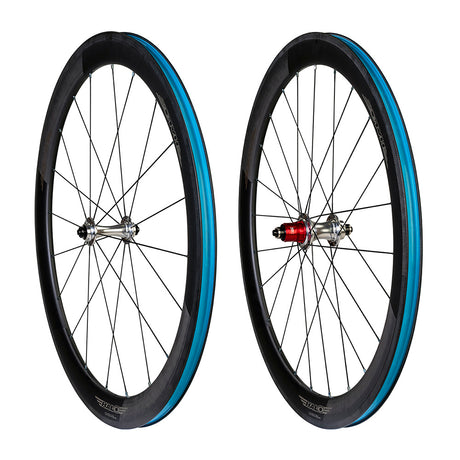 Halo Carbaura RC50 RS2 Supadrive-Laufradsatz - Silberne Naben