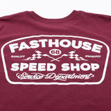 Wedged Tee - Maroon - Fasthouse