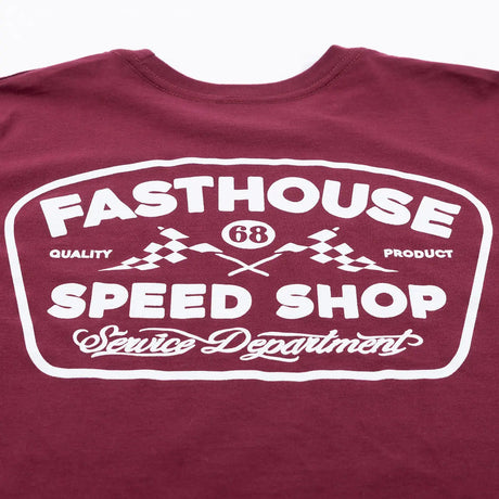 Wedged Tee - Maroon - Fasthouse