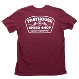 Wedged Tee - Maroon - Fasthouse