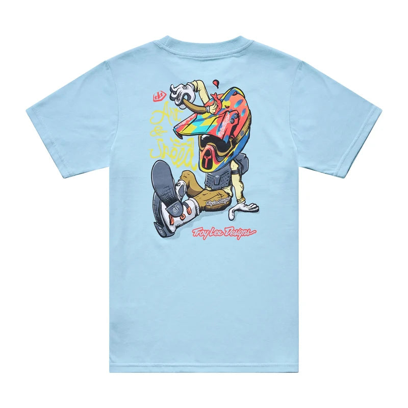 Troy Lee Designs Heritage Youth Short Sleeve T-Shirt Heritage - Dawn Blue