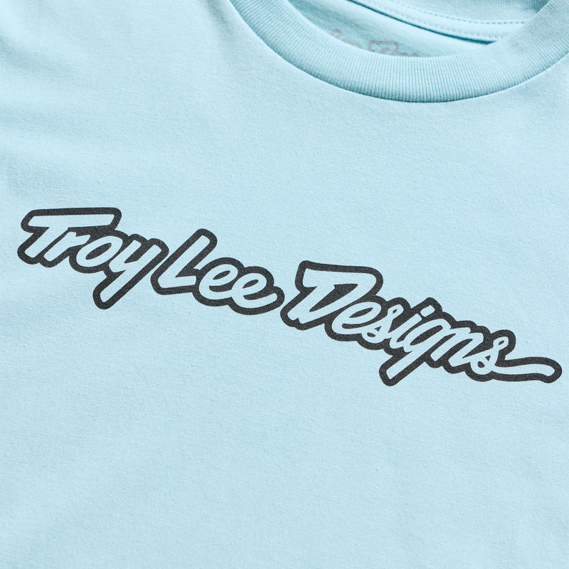 Troy Lee Designs Youth Signature T-Shirt Dawn Blue
