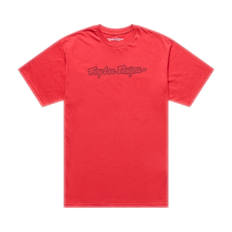Troy Lee Designs Youth Signature T-Shirt Scarlet