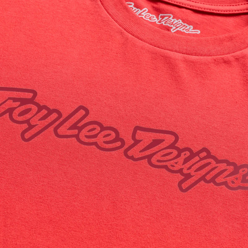 Troy Lee Designs Youth Signature T-Shirt Scarlet